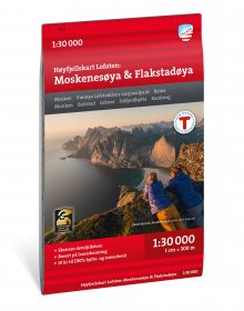 Høyfjellskart Lofoten: Moskenesøya & Flakstadøya 1:30 000