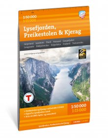 Turkart Lysefjorden, Preikestolen & Kjerag 1:50 000 / 1:15 000
