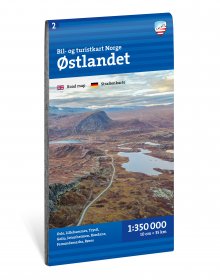 Bil- og turistkart Østlandet 1:350 000
