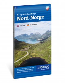 Bil- og turistkart Nord-Norge 1:500 000