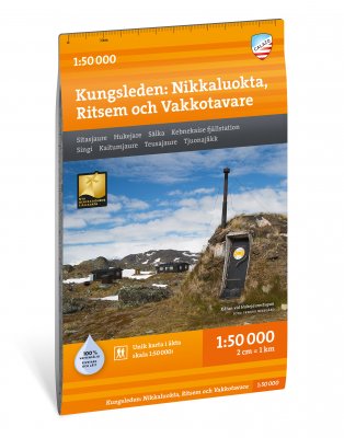 Kungsleden: Nikkaluokta, Ritsem & Vakkotavare 1:50 000