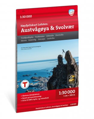 Høyfjellskart Lofoten: Austvågøya – Svolvær 1:30 000