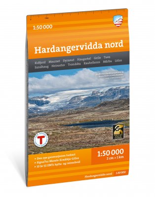 Turkart Hardangervidda nord 1:50 000