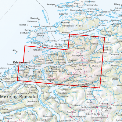 Turkart Fjordruta 1:50.000