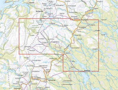 Arjeplogsfjällen 1:100000