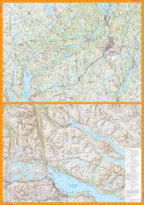 Treriksröset, Abisko & Kiruna 1:100 000