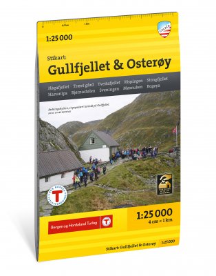 Stikart Gullfjellet & Osterøy 1:25 000