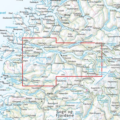Turkart Nordfjord 1:50 000
