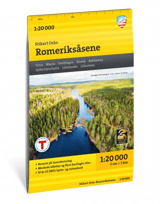 Stikart Oslo: Romeriksåsene 1:20 000