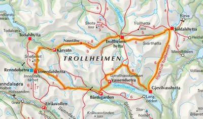 DNT Planleggingskart Midt-Norge