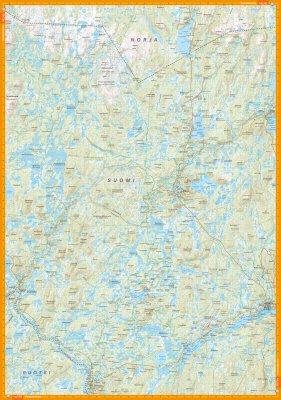 Kaaresuvanto, Tarvantovaara & Lätäseno 1:50 000
