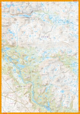 Ropi, Raittijärvi & Termisjärvi 1:50 000