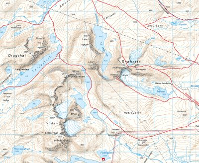 Turkart Dovrefjell 1:50 000