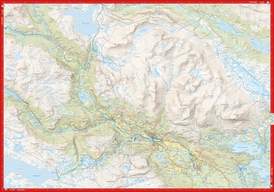 Høyfjellskart Hemsedal 1:25 000