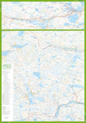 Hossa ja Kylmäluoma - Retkeilyopas ja kartta 1:25 000