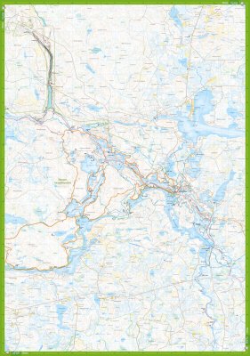 Hossa ja Kylmäluoma - Retkeilyopas ja kartta 1:25 000