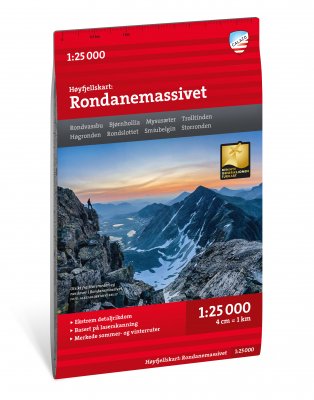 Høyfjellskart: Rondanemassivet