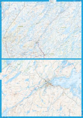 Inarijärvi Vätsäri Tsarmitunturi 1:25.000/1:100.000