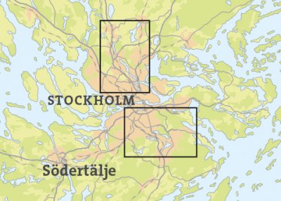 Skridskokarta Stockholm 1:30.000