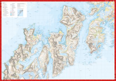 Høyfjellskart Lofoten: Moskenesøya & Flakstadøya 1:30 000