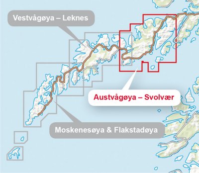 Høyfjellskart Lofoten: Austvågøya – Svolvær 1:30 000
