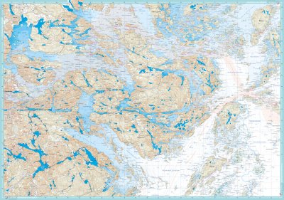 Skridskokarta Stockholms skärgård - södra 1:50.000