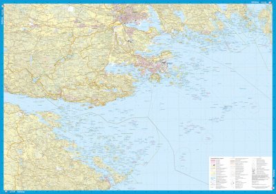 Skridskokarta Sörmlands skärgård 1:50.000