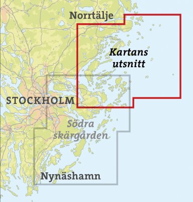 Skridskokarta Stockholms skärgård - norra 1:50.000