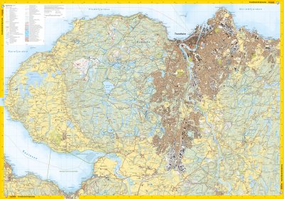 Stikart Trondheim & Malvikmarka 1:25 000